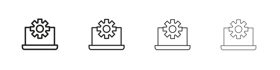 Software Engineering icon for graphic design, Web, UI, app. Simple abstract icons