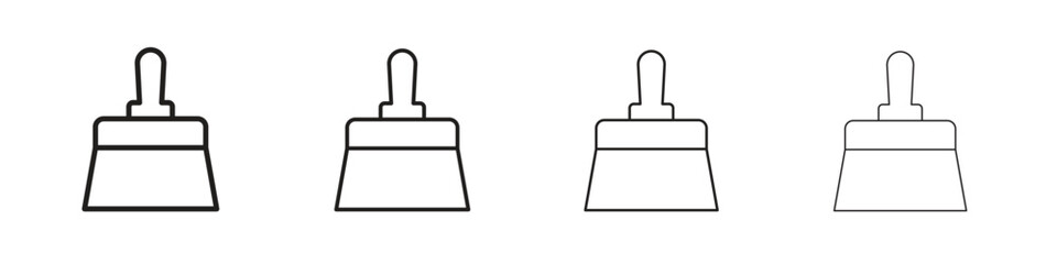 Putty knife icon for graphic design, Web, UI, app. Simple abstract icons