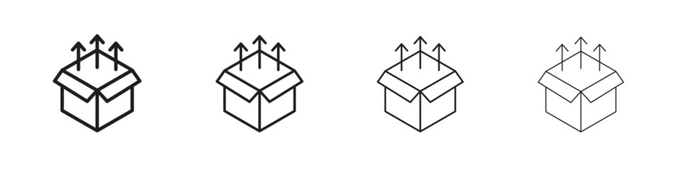 Product release icon for graphic design, Web, UI, app. Simple abstract icons