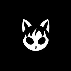 Obraz premium Cat | Minimalist and Simple Silhouette - Vector illustration