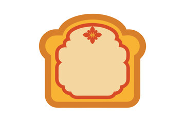 Top Down Toast With Decorative Spread And Sprinkles