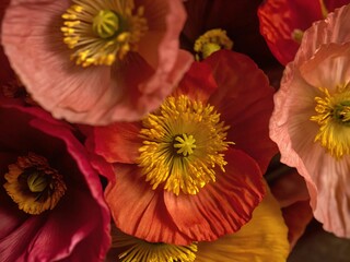 red and yellow flowers. flower, nature, flowers, plant, garden, beauty, blossom, bloom, bouquet, floral, yellow, pink, spring, red, flora, summer, orange