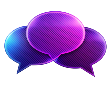 vector illustration of an abstract speech bubble isolated on white background. PNG Transparent file type with high definition quality And vibrant color grading Available.