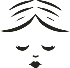 Elegant Face Beauty vector featuring minimalist lines, soft colors, and floral accents — perfect for cosmetics, spa, or skincare branding.