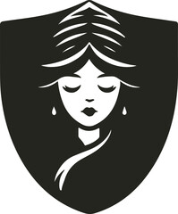 Elegant Face Beauty vector featuring minimalist lines, soft colors, and floral accents — perfect for cosmetics, spa, or skincare branding.