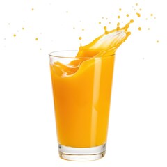 Fresh orange juice splash in glass healthy drink vitamin c beverage