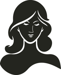 Elegant face beauty vector with soft lines, glowing skin tones, and floral accents—perfect for skincare, cosmetics, or wellness brand visuals.