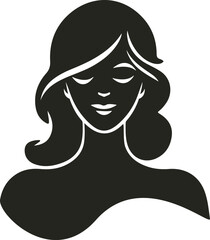 Elegant face beauty vector with soft lines, glowing skin tones, and floral accents—perfect for skincare, cosmetics, or wellness brand visuals.