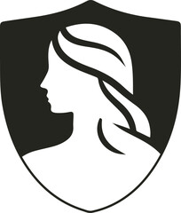 Elegant face beauty vector with soft lines, glowing skin tones, and floral accents—perfect for skincare, cosmetics, or wellness brand visuals.