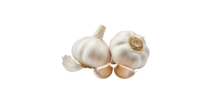 garlic isolated on white background - Powered by Adobe