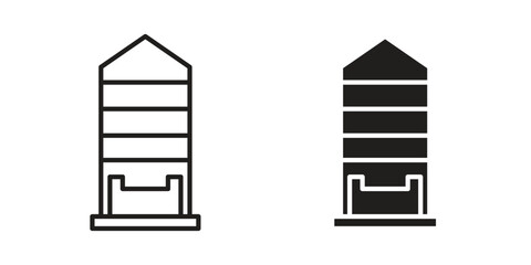 Silo icon concept for infographic, website or app. © Opps