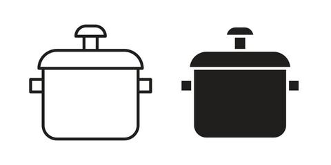 pressure cooker icon concept for infographic, website or app.