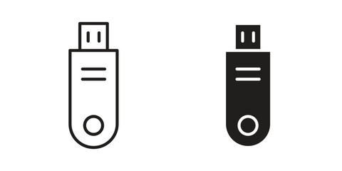 Pendrive icon concept for infographic, website or app.