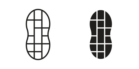 Peanut icon concept for infographic, website or app.