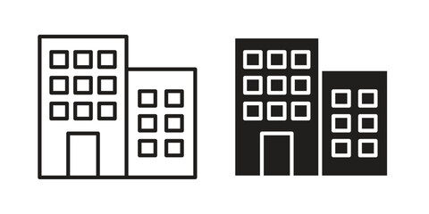 Office block icon concept for infographic, website or app.