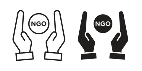 NGO icon concept for infographic, website or app.