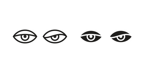 Myasthenia gravis icon concept for infographic, website or app.