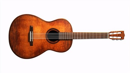 Fototapeta premium acoustic guitar isolated on white
