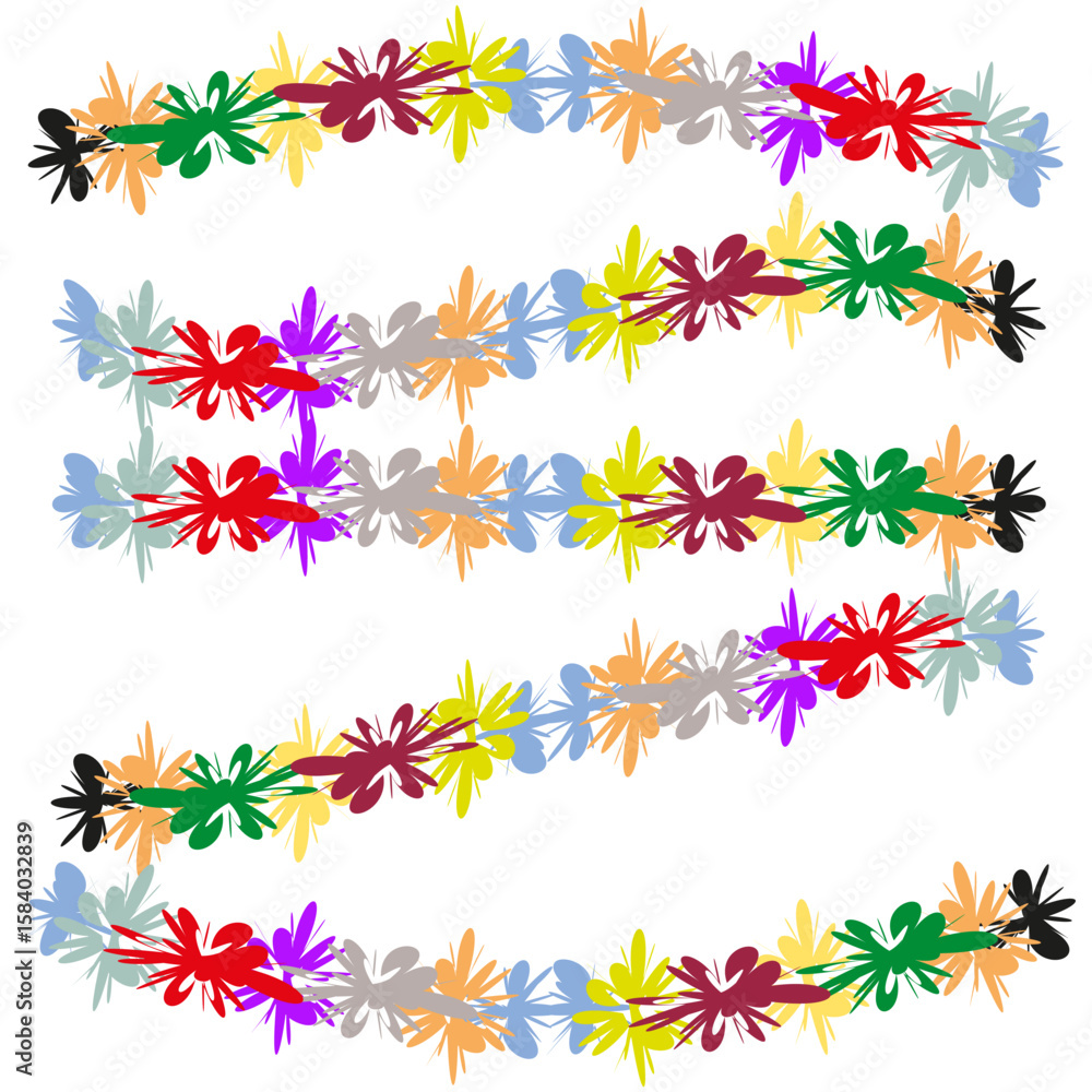 Poster puzzle pieces pattern. wavy stripe vector. connected element illustration. abstract colorful backgro