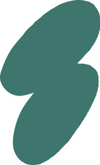 green abstract organic shapes vectors