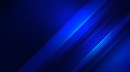 A dark blue abstract background with diagonal light streaks creating depth and a modern feel