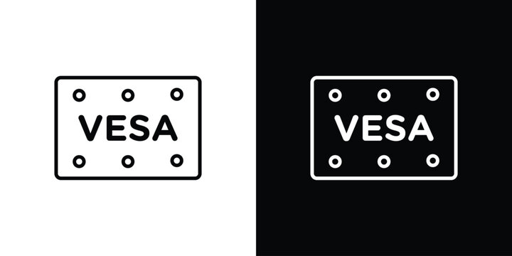 Vesa icon Logo Template. lianer pictogram set.