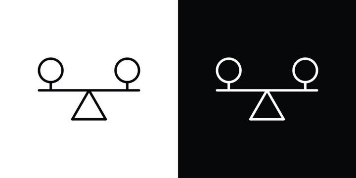 Stability icon Logo Template. lianer pictogram set.