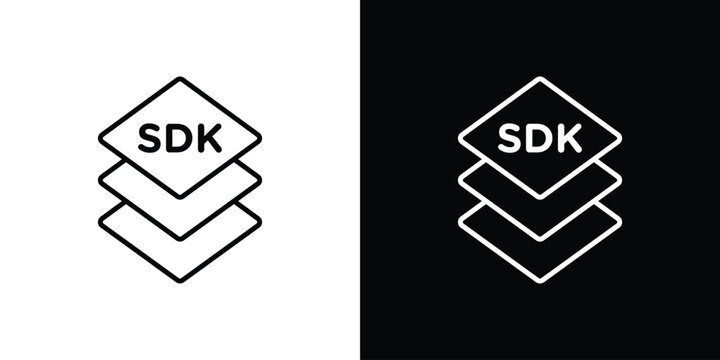 SDK icon Logo Template. lianer pictogram set.