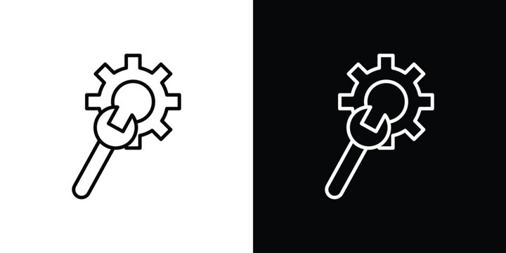 Productivity tools icon Logo Template. lianer pictogram set.