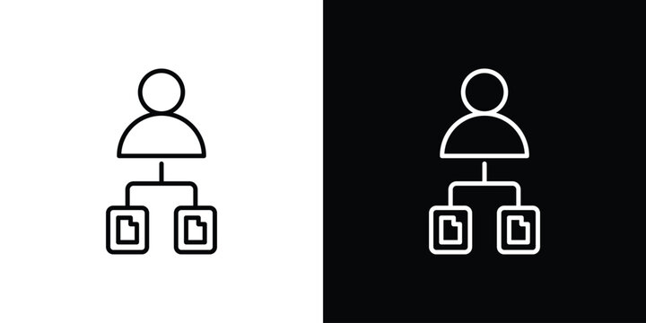 Multitask icon Logo Template. lianer pictogram set.