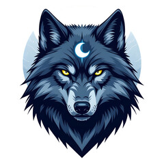 wolf head vector