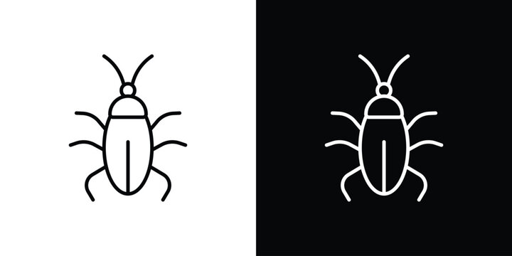 Cockroach icon Logo Template. lianer pictogram set.