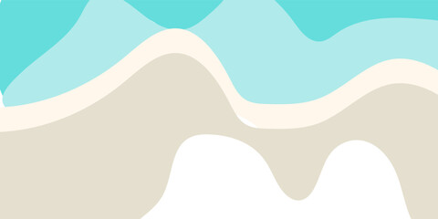 Curved flowing shapes in pastel blue and beige create a seamless abstract background, suitable for design and decoration purposes.eps10