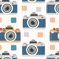 Cartoon cameras vector format for printing