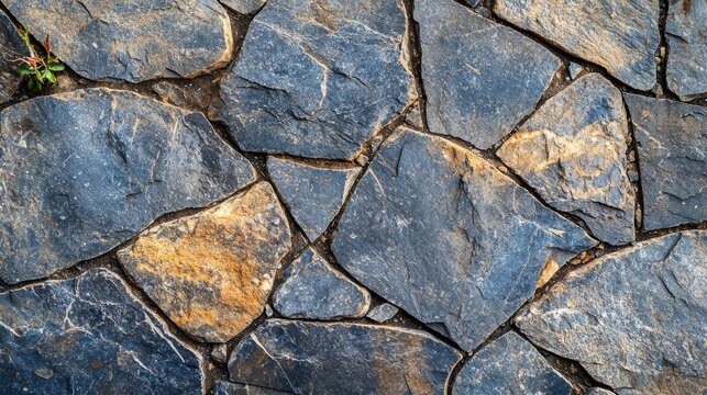 Flagstone texture bluestone natural gray surface weathered cleft patterns rustic stone paving architectural material background design
