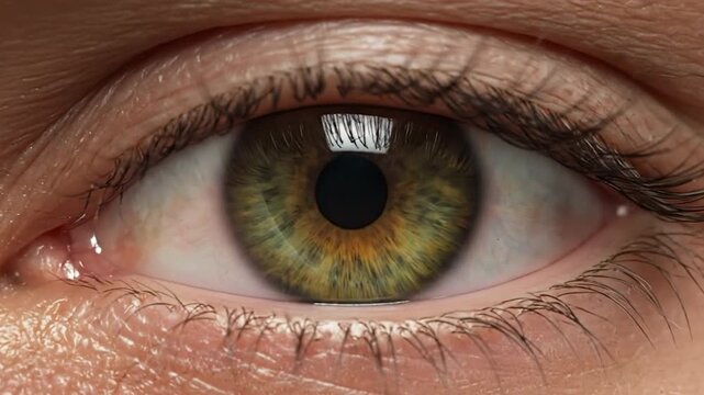 zoom in shot close up of human male eye. transition zoom to infinity black.