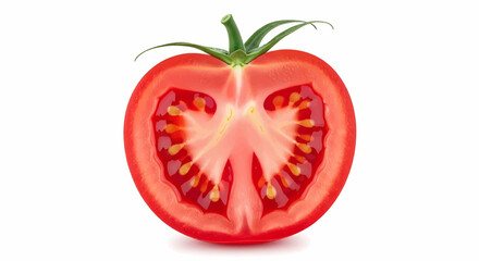 Fresh Tomato Section Slice A Vibrant Display of Nutrients and Culinary Possibilities