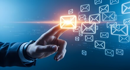 Email Marketing Concept Digital Communication Technology