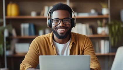 Customer Service Representative Providing Professional Support And Maintaining A Positive Attitude While Working Remotely From Home Office.