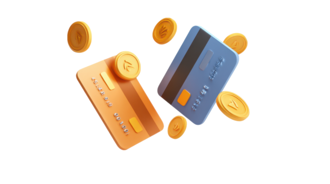 Orange and Purple Clipboard Mockup on Transparent Background