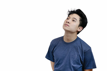 Confident Young Man Isolated on White Background
