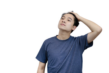 Confident Young Man Isolated on White Background
