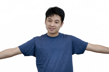 Confident Young Man Isolated on White Background
