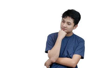 Confident Young Man Isolated on White Background

