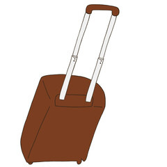 キャリー　旅行　趣味　イラスト　線画　茶色　色違い　シークレット