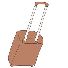 キャリー　旅行　趣味　イラスト　薄茶色　線画　色違い　シークレット