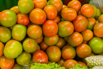 Background of red tomatoes for sale 