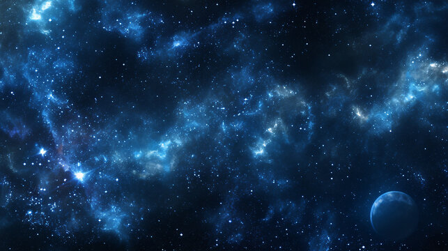 blue nebule of stars awesome
