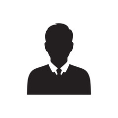businessman silhouette vector illustration