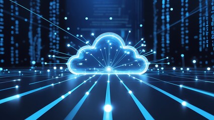 Futuristic Cloud Computing Network with Digital Data Transfer